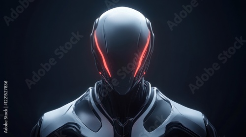 Cyberpunk android, futuristic robot