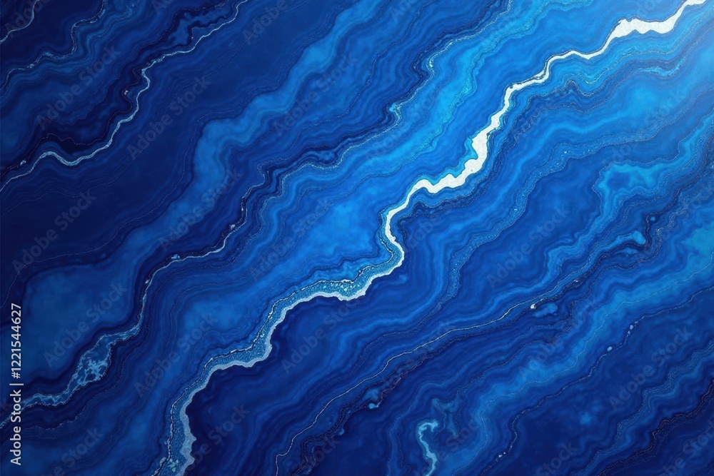 Rich sapphire blue marbled backdrop, subtle veining, modern, pattern Rich sapphire blue marbled backdrop, subtle veining, modern, pattern