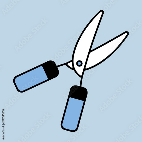 Garden shears vector icon, hedge shears sign