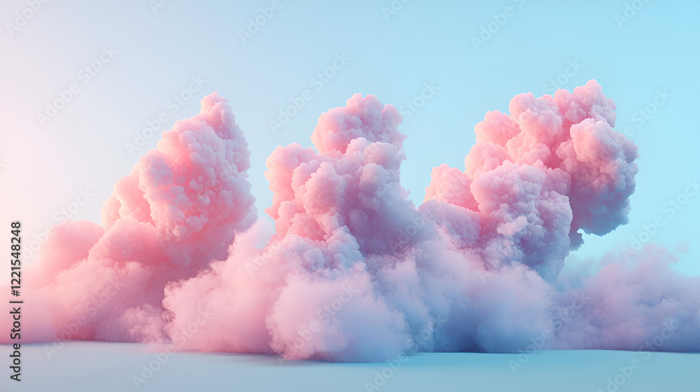 Pastel pink cloudscape, dreamy and surreal. Soft lighting and fluffy textures create a whimsical atmosphere. Pastel pink cloudscape, dreamy and surreal. Soft lighting and fluffy textures create a whimsical atmosphere.