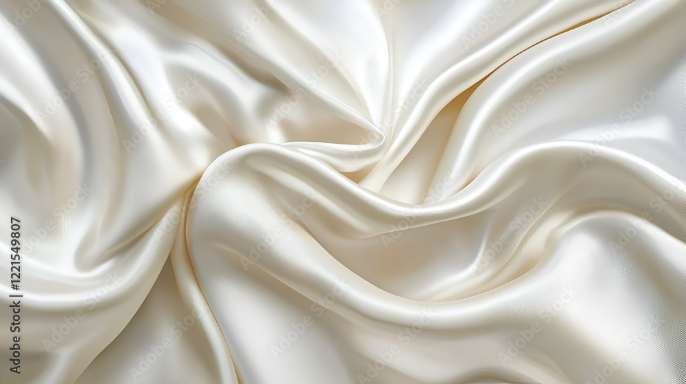 Creamy, luxurious silk fabric with elegant drapes and folds. Perfect for fashion, beauty, or textile designs. Creamy, luxurious silk fabric with elegant drapes and folds. Perfect for fashion, beauty, or textile designs.
