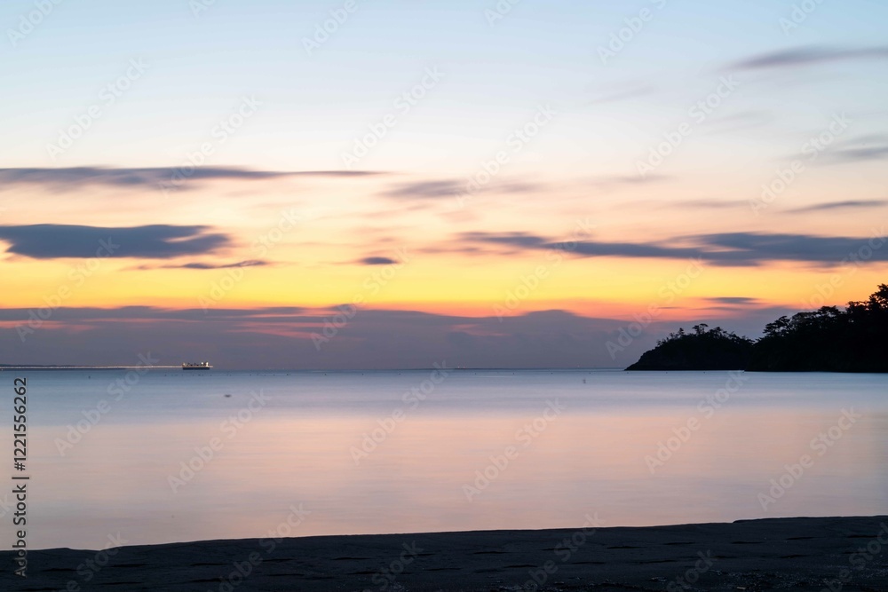 Obraz premium 奥松島の1月