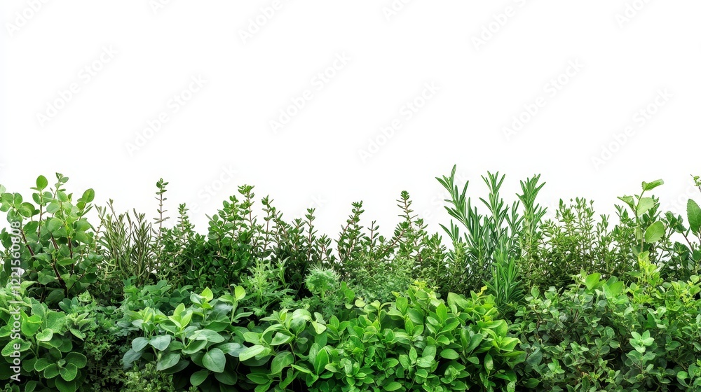 Lush Green Garden Herbs Displaying Various Shades and Textures in a Well-Maintained Outdoor Setting During Sunny Weather Lush Green Garden Herbs Displaying Various Shades and Textures in a Well-Maintained Outdoor Setting During Sunny Weather