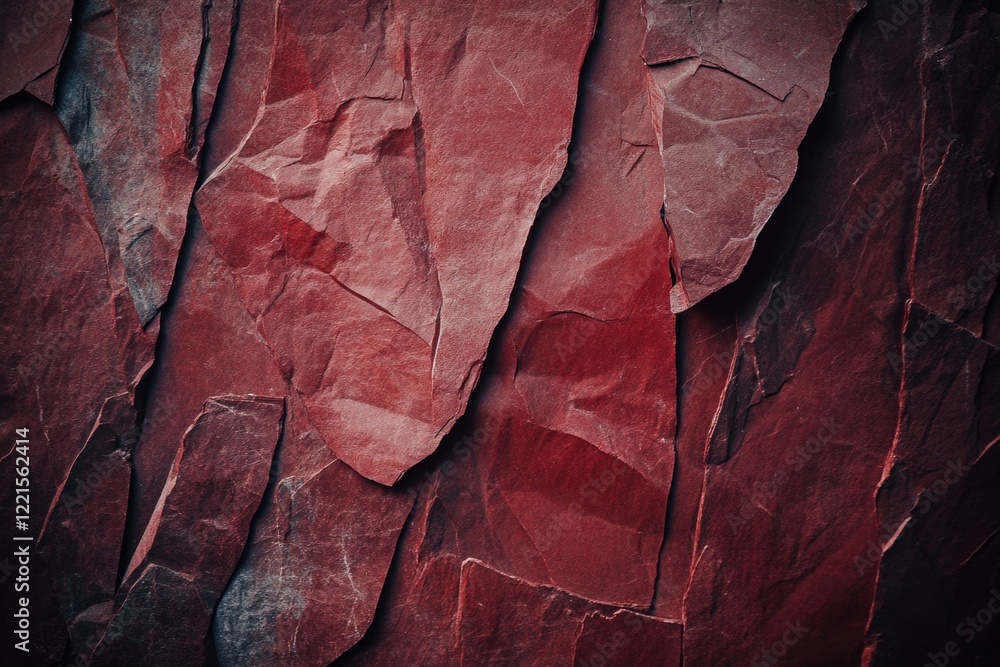 Fototapeta premium A close-up view of a red rock wall with rugged texture and earthy tones