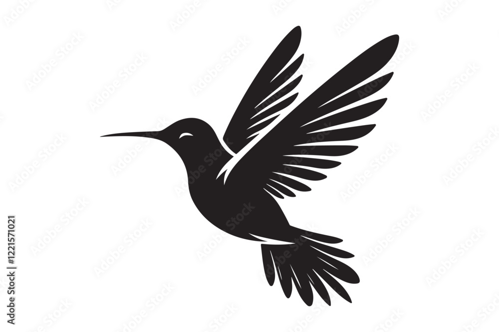 Humming bird silhouette Humming bird silhouette