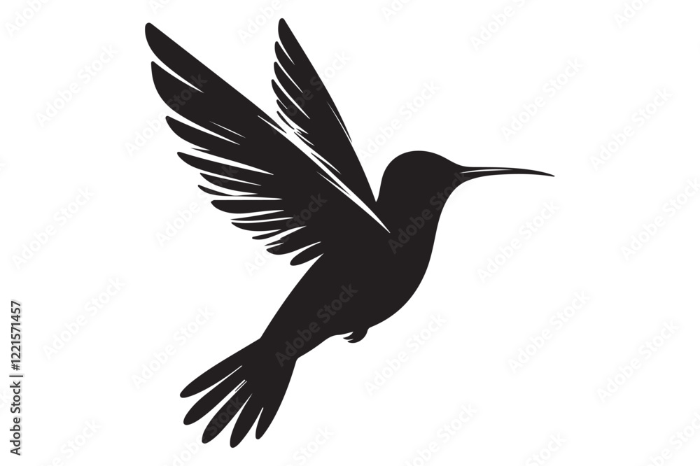 Humming bird silhouette Humming bird silhouette