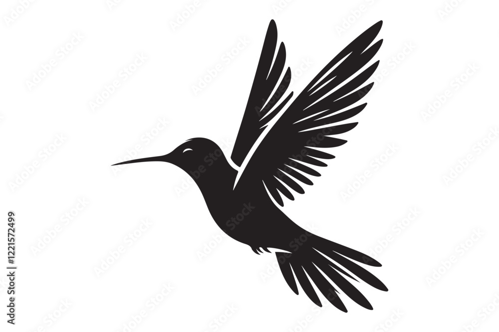 Humming bird silhouette Humming bird silhouette