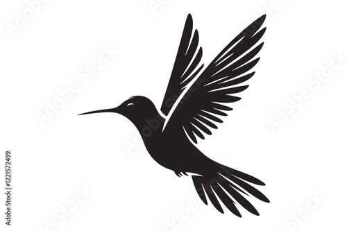 Humming bird silhouette