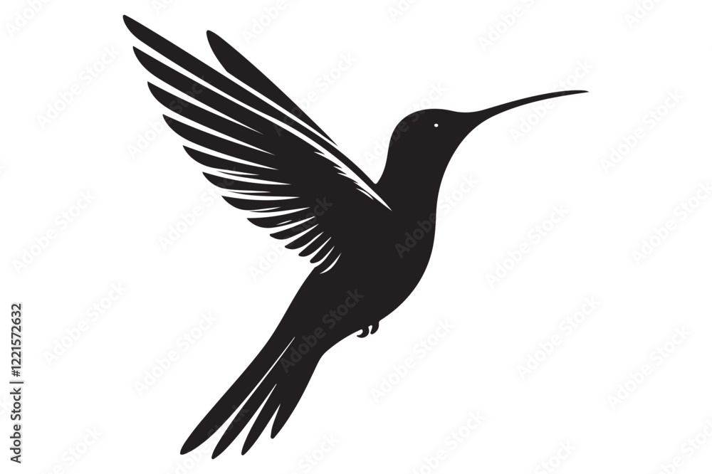 Humming bird silhouette Humming bird silhouette