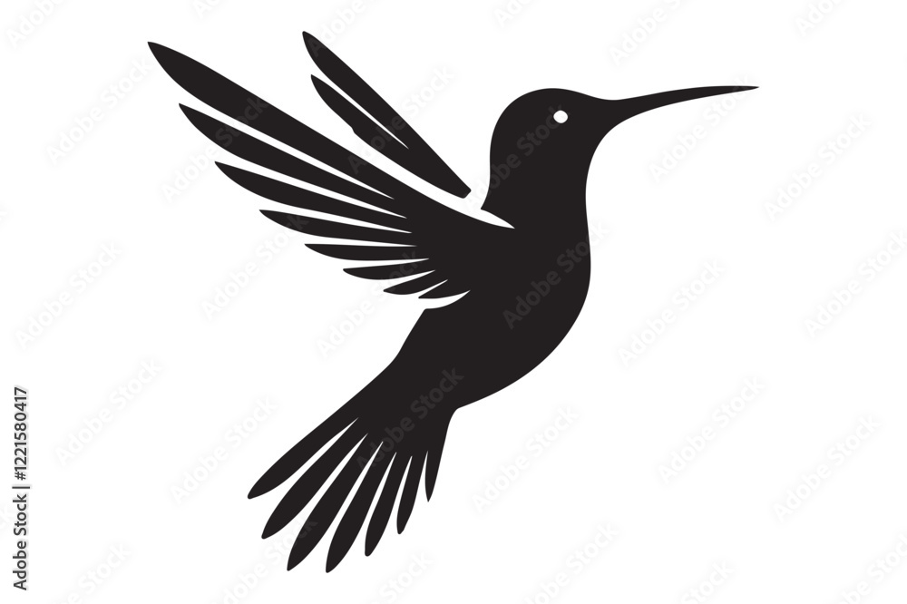 Humming bird silhouette Humming bird silhouette