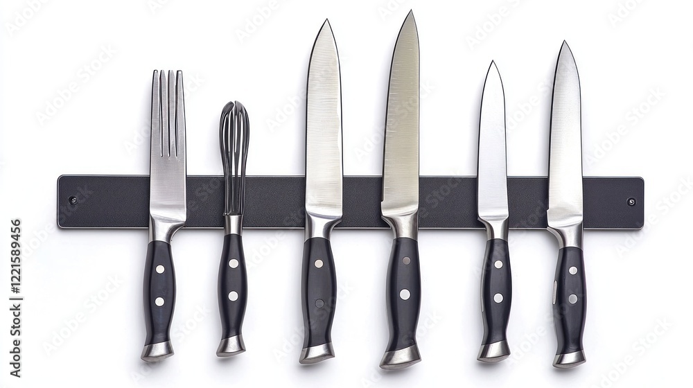 Magnetic knife strip kitchen utensil storage Magnetic knife strip kitchen utensil storage