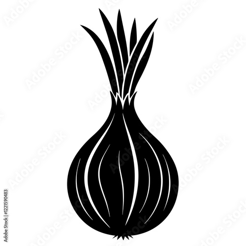 onion isolated on white