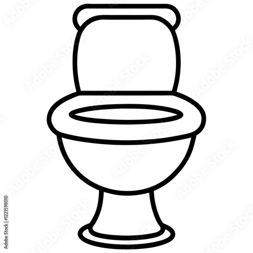 toilet bowl isolated on white