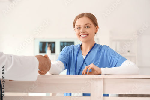 Female nurse with doctor sh...