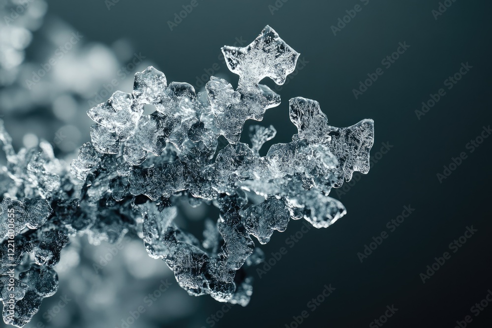 Intricate ice formations on a branch, showcasing the beauty of winter's frozen artistry. Intricate ice formations on a branch, showcasing the beauty of winter's frozen artistry.
