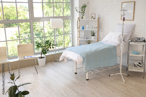 Interior of hospital ward w...