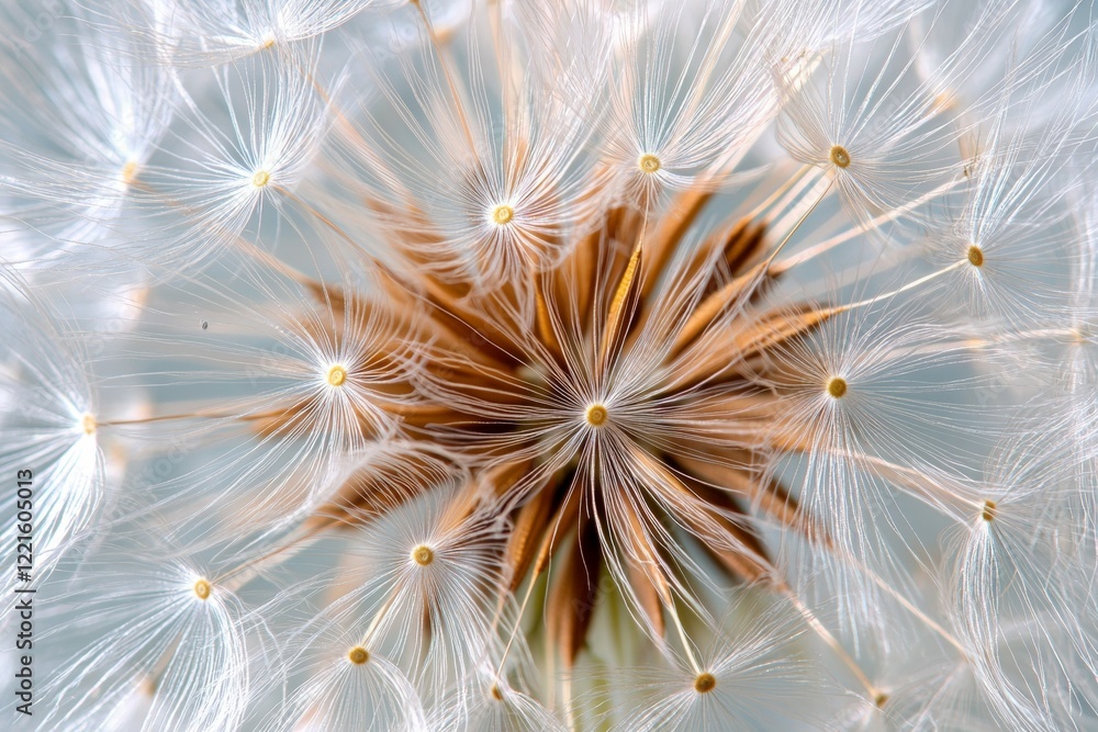 Obraz premium Close up of a flower with many small white petals