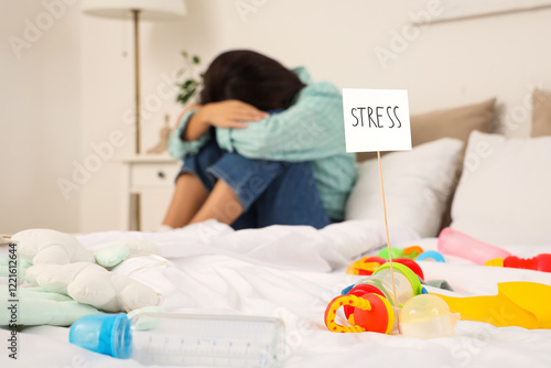 Sad woman suffering from po...