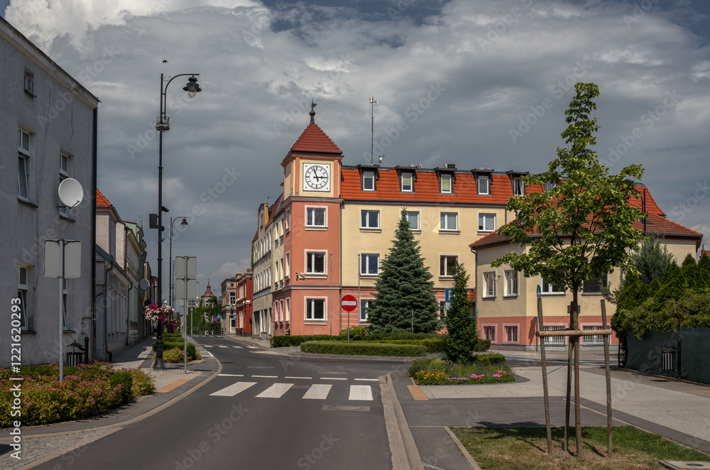 Town hall (Urząd Miasta i Gminy w Pobiedziskach) in Pobiedziska, Wielkopolskie, Poland Town hall (Urząd Miasta i Gminy w Pobiedziskach) in Pobiedziska, Wielkopolskie, Poland