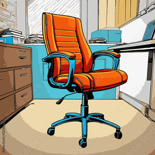 office chair vector for design needs 