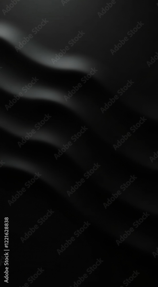 A close up of a black wall with a wave pattern A close up of a black wall with a wave pattern