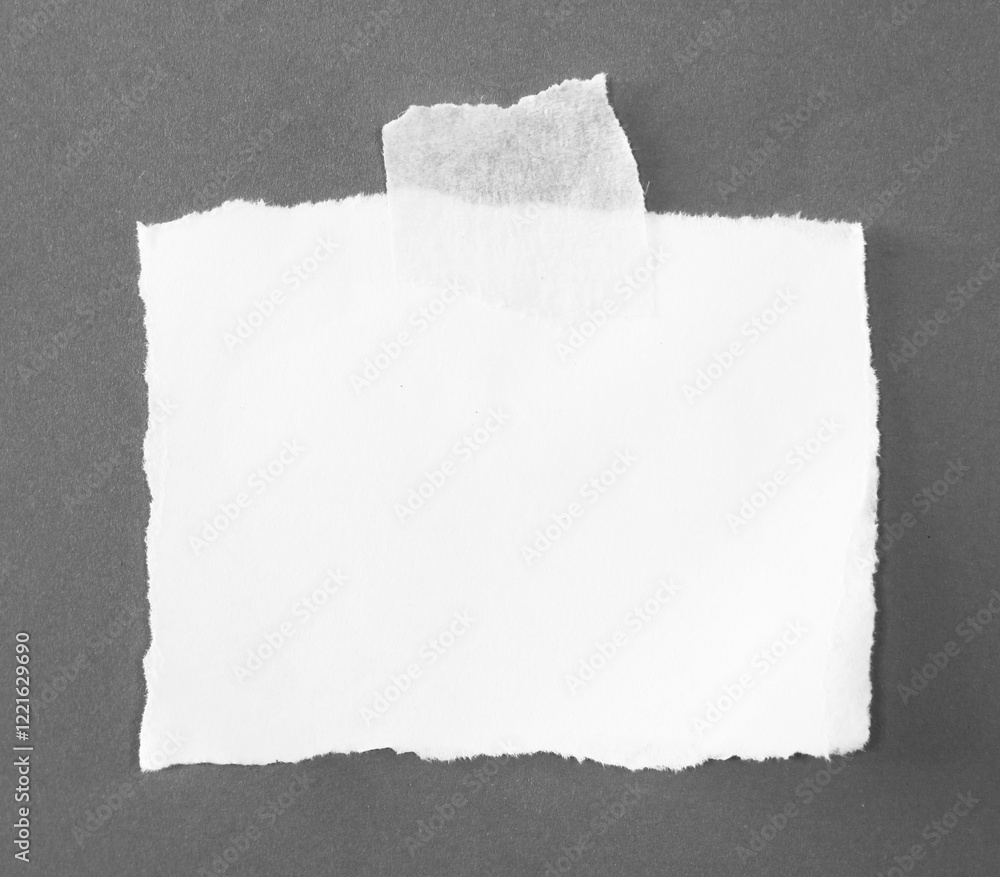 Obraz premium sheet of torn rip paper with masking tape