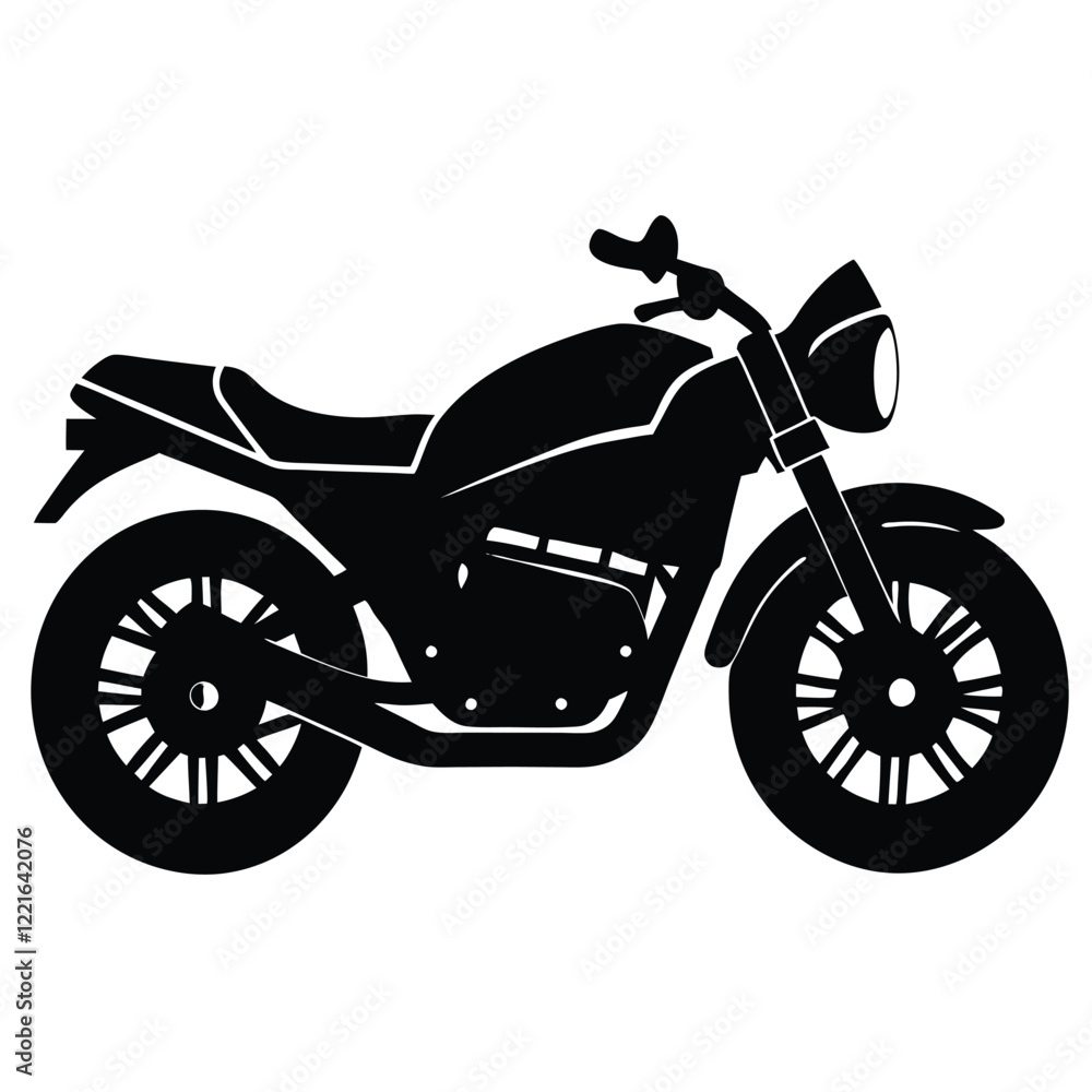 Obraz premium Motorcycle isolated on white background