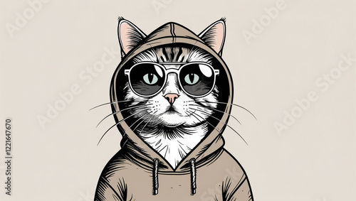 a_small_cat_wear_a_sun_glass_