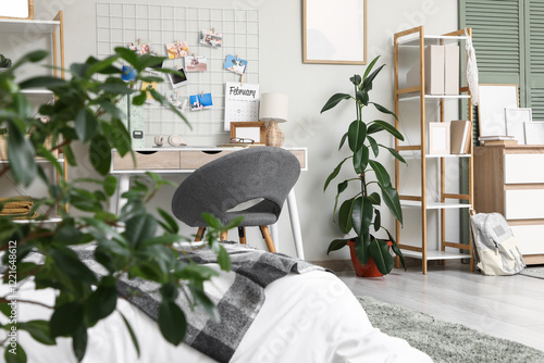 Interior of teenager's room...