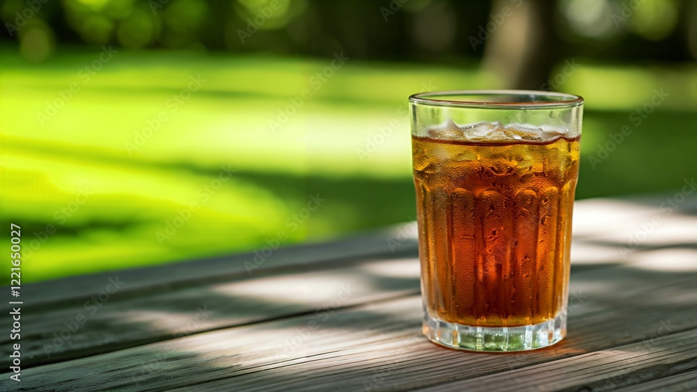 A refreshing glass of iced tea on a hot summer day. A refreshing glass of iced tea on a hot summer day.