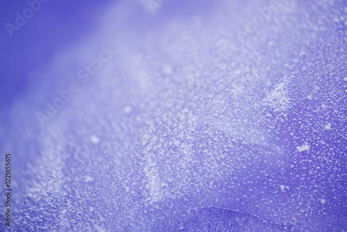 Frozen butterfly pea flower water photo