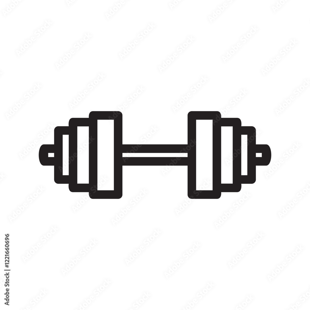 Barbell and Dumbell icon design element suitable for websites, print design or app Barbell and Dumbell icon design element suitable for websites, print design or app