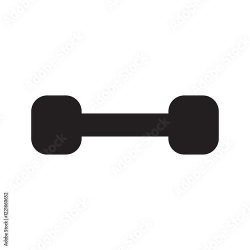 Barbell and Dumbell icon design element suitable for websites, print design or app