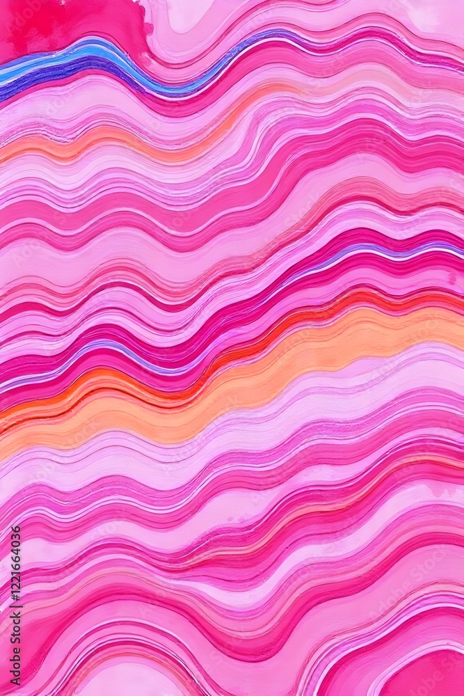 Abstract Pink and Orange Wave Pattern Abstract Pink and Orange Wave Pattern