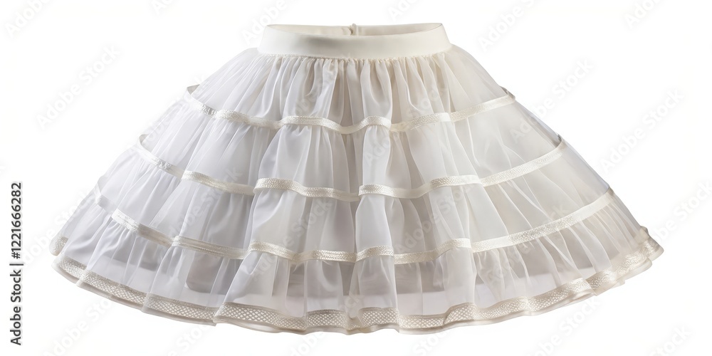 White Layered Tulle Petticoat White Layered Tulle Petticoat