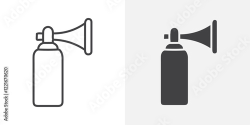 Air horn icon Outline vector sign