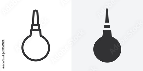 baby nasal aspirator icon Outline vector sign