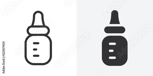 baby sippy icon Outline vector sign