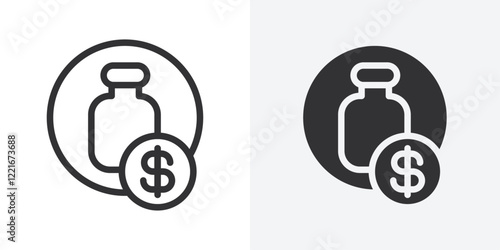 Business Remedy icon Outline vector sign
