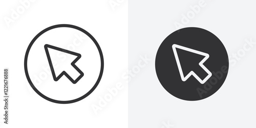 Cursor icon Outline vector sign
