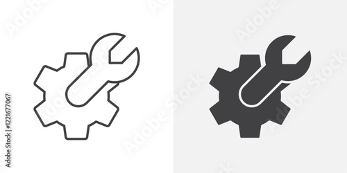 Customized icon Outline vector sign