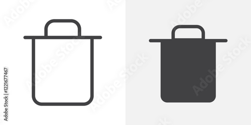 Delete icon Outline vector sign
