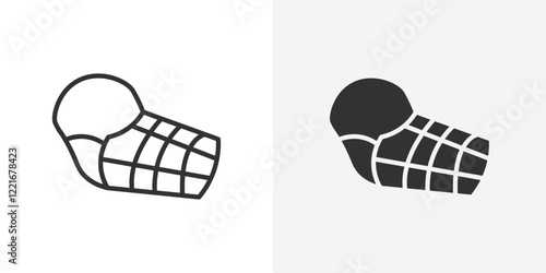Dog muzzle icon Outline vector sign