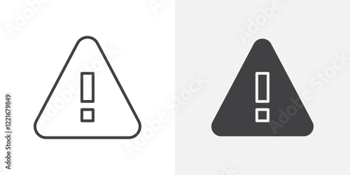 Error icon Outline vector sign