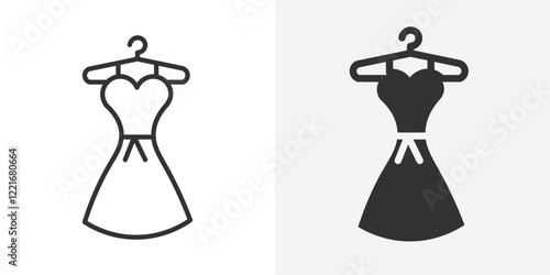 Fashion boutique icon Outline vector sign