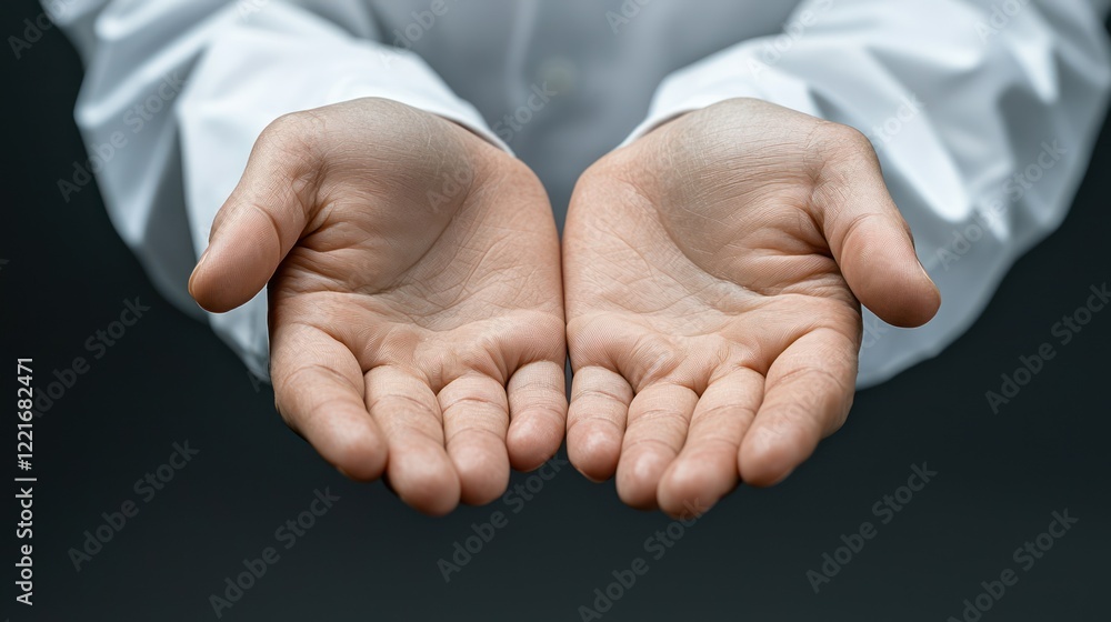 © ahmad - Open hands presented for giving or receiving, symbolizing generosity and openness.