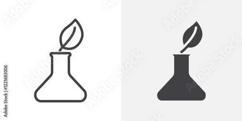 GMO icon Outline vector sign