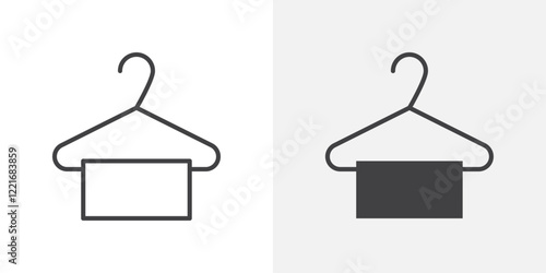 Hanger icon Outline vector sign