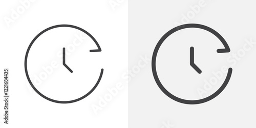History icon Outline vector sign