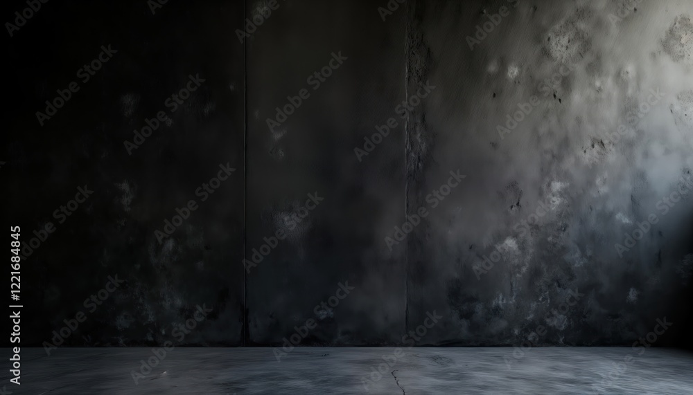 Dark cement wall background shows raw elegance. Rough texture creates strong urban aesthetic. Modern minimalist design. Dramatic contrast. Industrial vibe. Perfect for product showcase architectural Dark cement wall background shows raw elegance. Rough texture creates strong urban aesthetic. Modern minimalist design. Dramatic contrast. Industrial vibe. Perfect for product showcase architectural